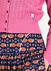 Cardigan Save the World, blush heart dots, Cardigans & lightweight Jackets, Pink
