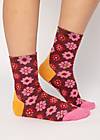 Baumwollsocken Sensational  Steps, walking on flowers, Socken, Rot