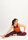 Sleeveless Top Yoga Message, orange leaves, Shirts, Orange