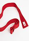Taillengürtel Fantastic Elastic Bow, this belt is on fire, Accessoires, Rot