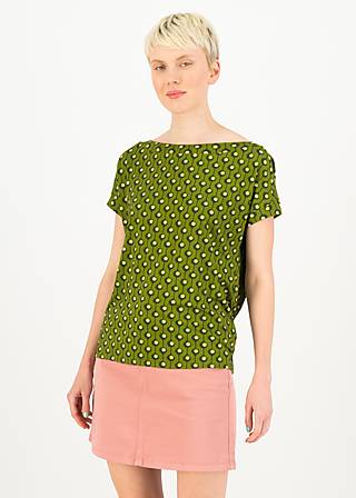 T-Shirt Flowgirl, retro foxglove, Shirts, Green
