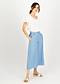 Culottes In Full Bloom, clear and pure like water, Trousers, Blue