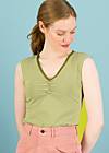 Sleeveless Top Let Love Rule, spring silence stripe, Shirts, Green