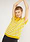 Knitted Top New Wave Pinup, inky yellow stripe, Shirts, Yellow