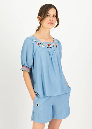 Shirt Sister Scout, clear and pure like water, Blouses & Tunics, Blue