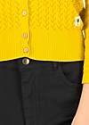Cardigan Sweet Petite, yellow pigtail knit, Cardigans & leichte Jacken, Gelb