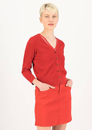 Cardigan Sweet Petite, red pigtail knit, Cardigans & lightweight Jackets, Red