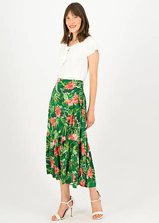 Midi Skirt La Farfalla, jungle heat, Skirts, Green