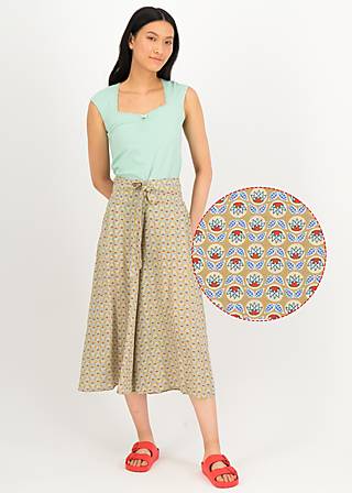 Summer Pants Flotte Culottes, water lily, Trousers, Fawn